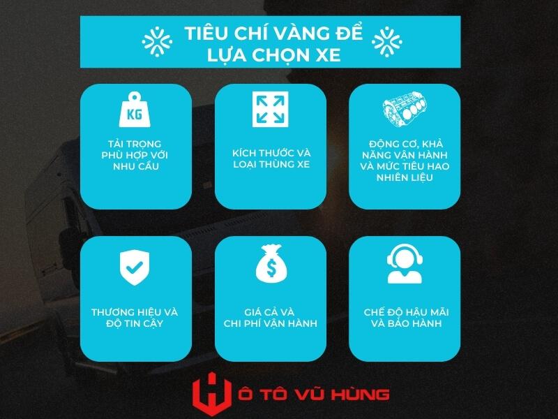 6 Tiêu Chí Vàng Để Lựa Chọn Xe Tải Nhỏ Chở Hàng Tốt Nhất
