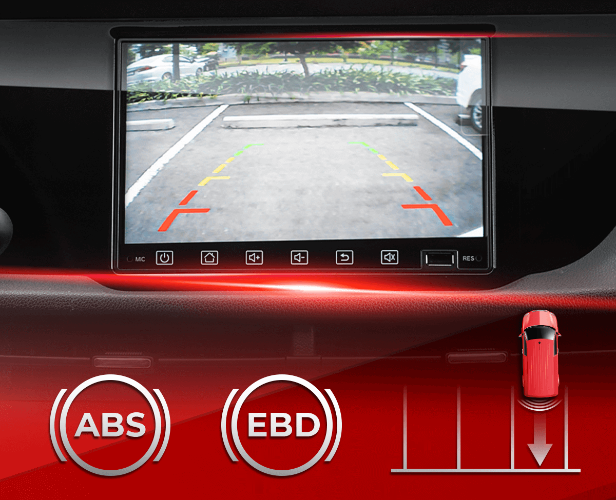 TERA-V8 còn được trang bị camera lùi, cảm biến lùi