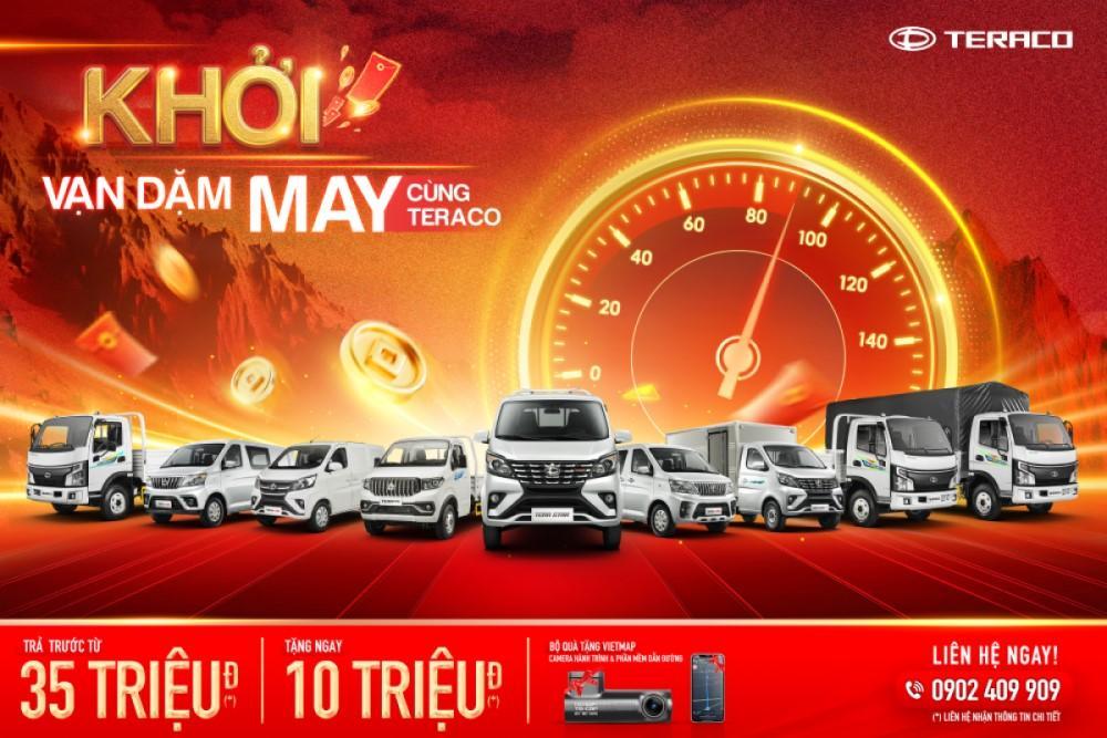 Ưu đãi đặc biệt lên đến 10 triệu đồng khi mua xe Teraco tháng 4/2026