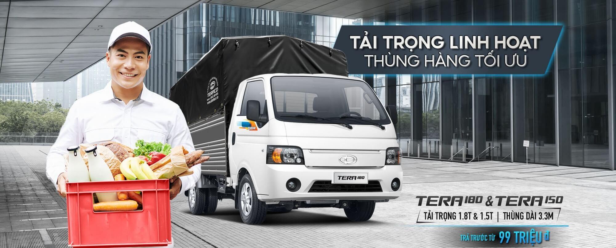 TERA180 & TERA150 là hai mẫu xe sở hữu thiết kế hiện đại, động cơ diesel 1.8L bền bỉ, linh hoạt
