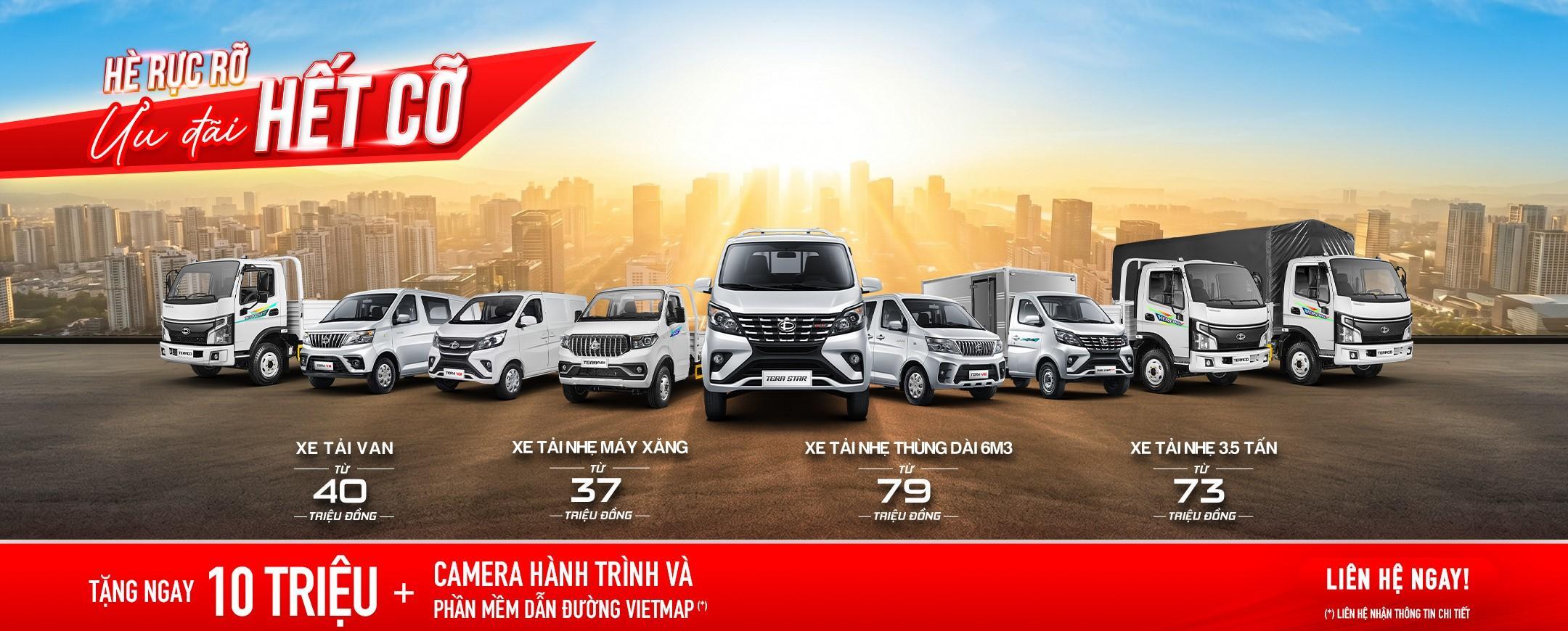Xe tải nhẹ thùng dài 6m3